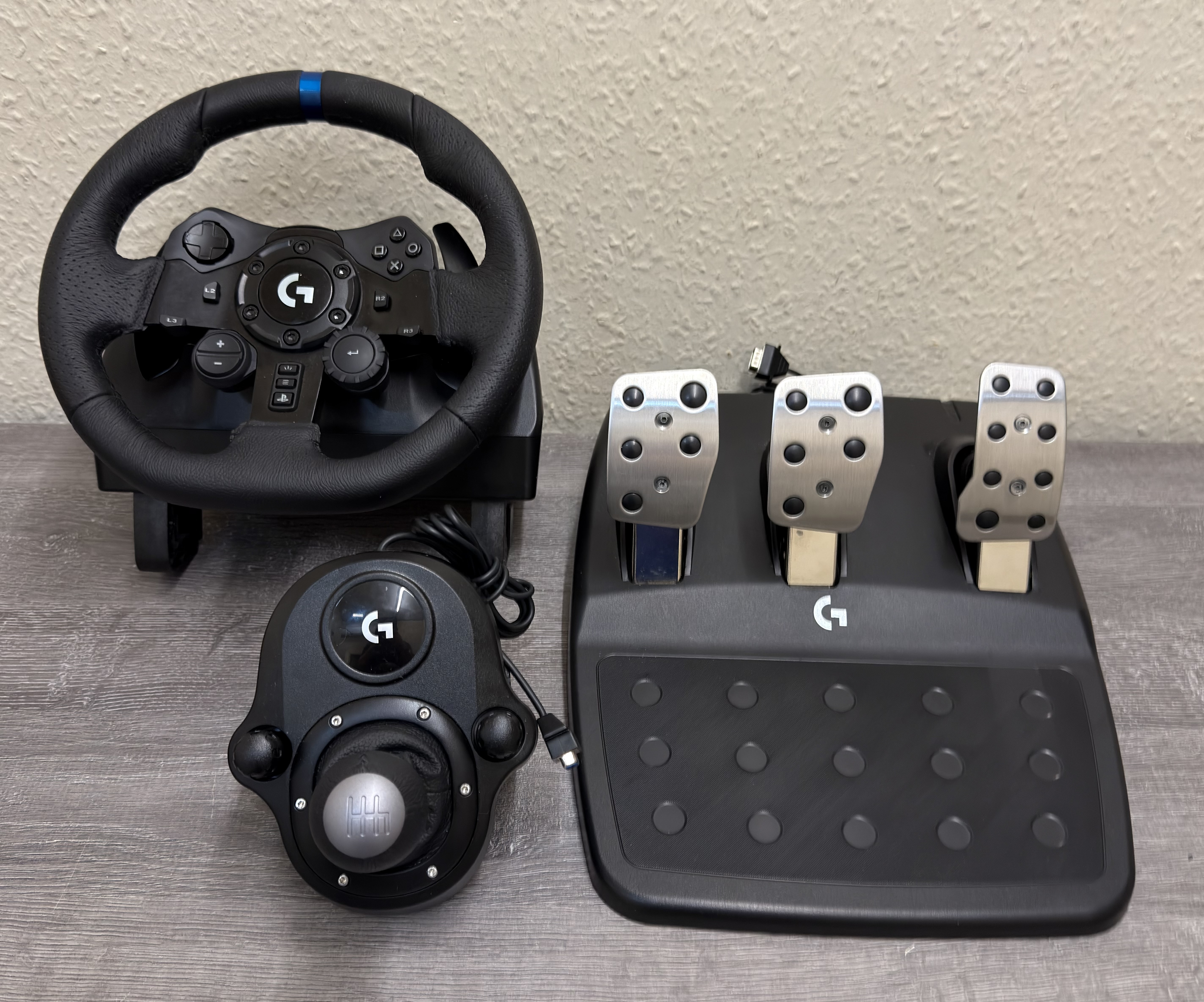 Pre-owned LOGITECH G923 TRUE FORCE RACING WHEEL PEDALS & SHIFTER FOR ...